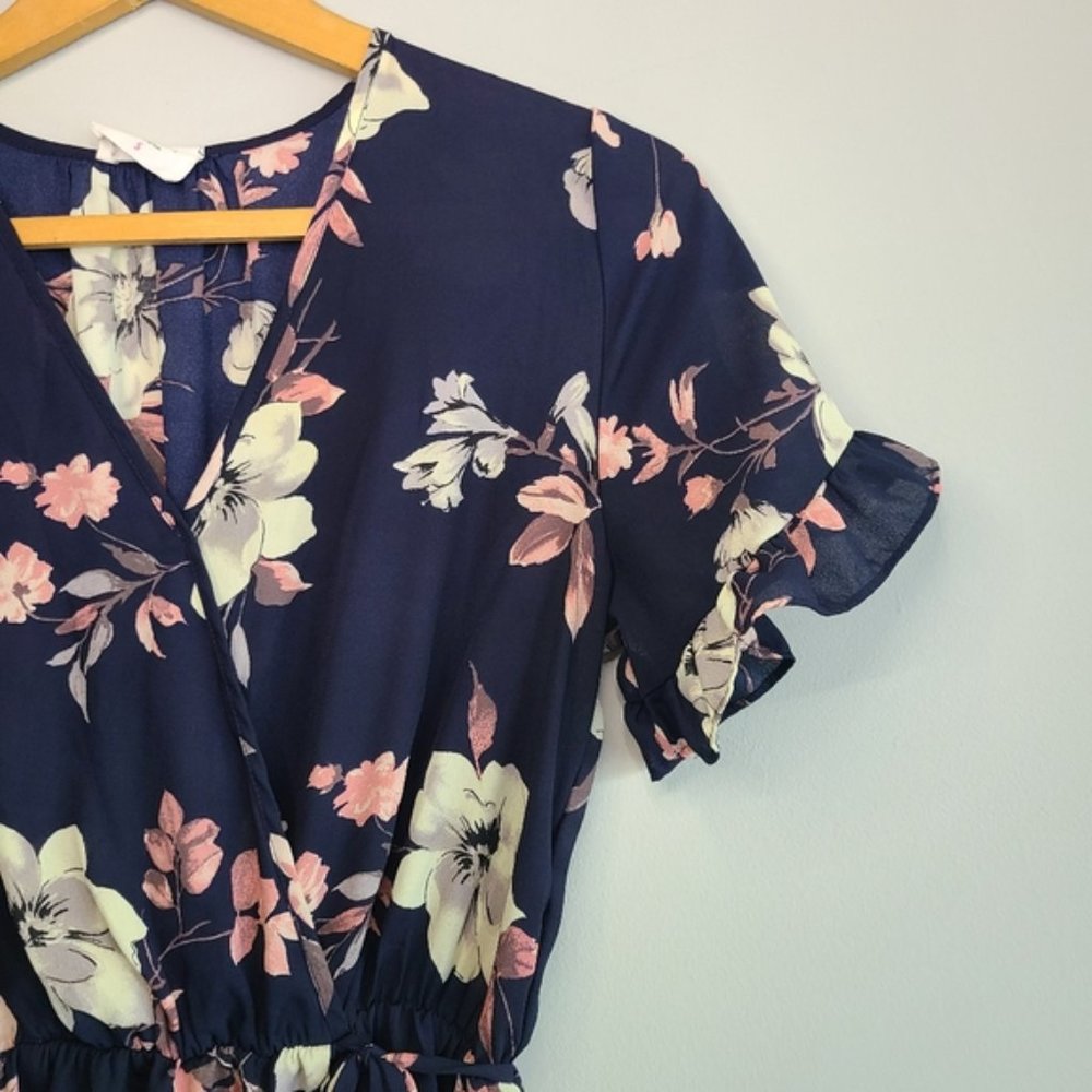 Sienna Sky Floral Wrap Dress - Picture 3 of 4